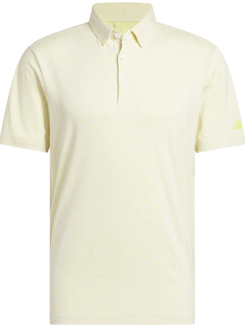 Adidas Men’s Ultimate 365 Yellow Novelty Print Performance Polo Shirt. Large